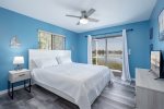 King Bedroom with Patio Access and Waterview